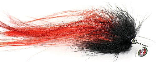 Umpqua Pike Streamer - Animal Pike Muppet Red Black