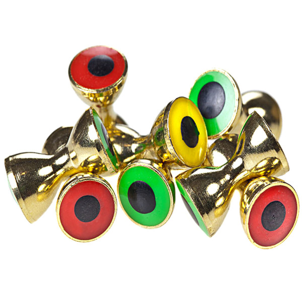 Brass Dumbbells with eyes Gold / T-Eyes