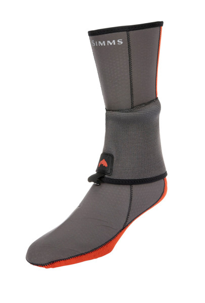 Simms Neoprene Flyweight Sock with Gravel Guard pewter