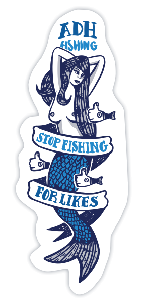 adh-fishing Mermaid Sticker