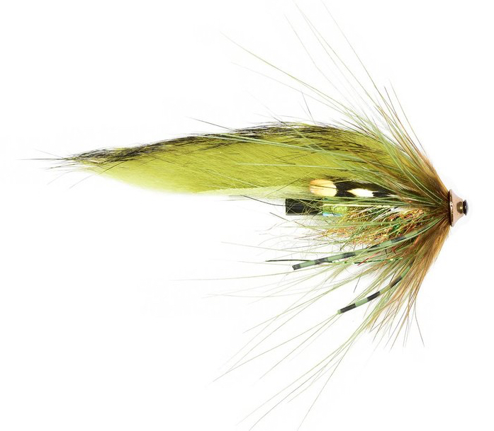 Frödin Flies Tube Fly Sea Trout Spey Series Olive Z Spey Sea Trout