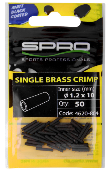 Spro Matte Black Single Crimp