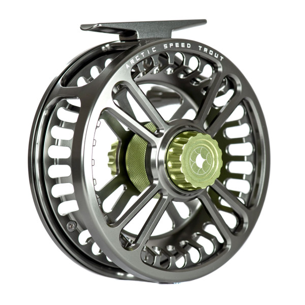 Alfa Arctic Speed Fly Reel Gun Smoke Trout