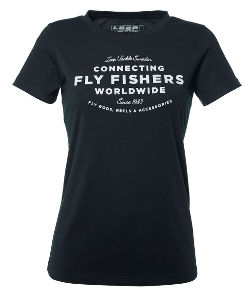 Loop W‘s Connecting Fly Fishers Worldwide T-Shirt black