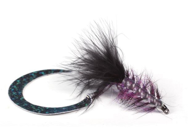 Guideline Sea Trout Fly - Wiggle Tail Borstemark black