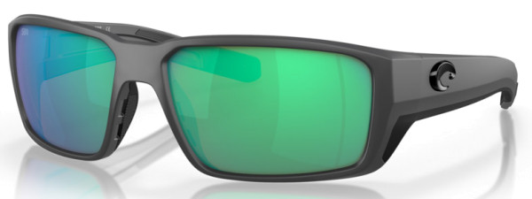 Costa Polarized Glasses Fantail Pro - Matte Gray (Green Mirror 580G)