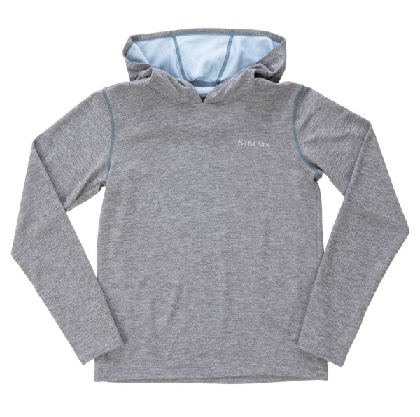 Simms Kid's BugStopper Hoody steel heather