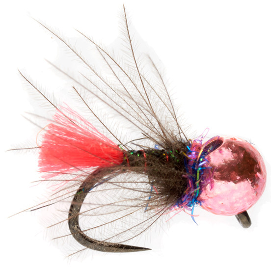 Fulling Mill Tungsten Nymph - Micro Red Tag Pinky Barbless