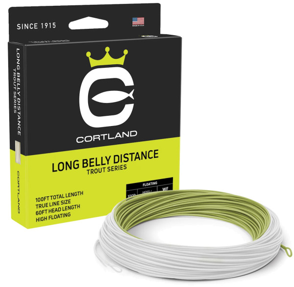 Cortland Long Belly Distance Fly Line olive/white