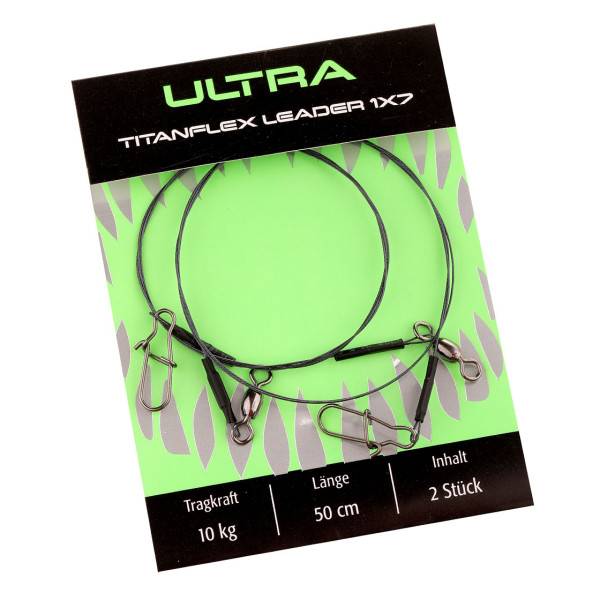 Climax Ultra Titanflex Leader 1x7 Titanium Leader 50 cm 2-Pack
