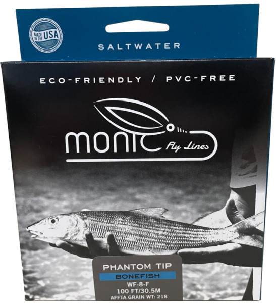 Monic Phantom Tip Bonefish Fly Line Floating, WF - Tropical, Single-handed, Fly Lines