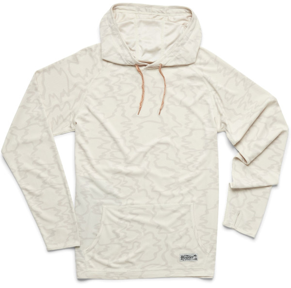 Howler Brothers Loggerhead Sunshade Hoodie - ocean motion : off white