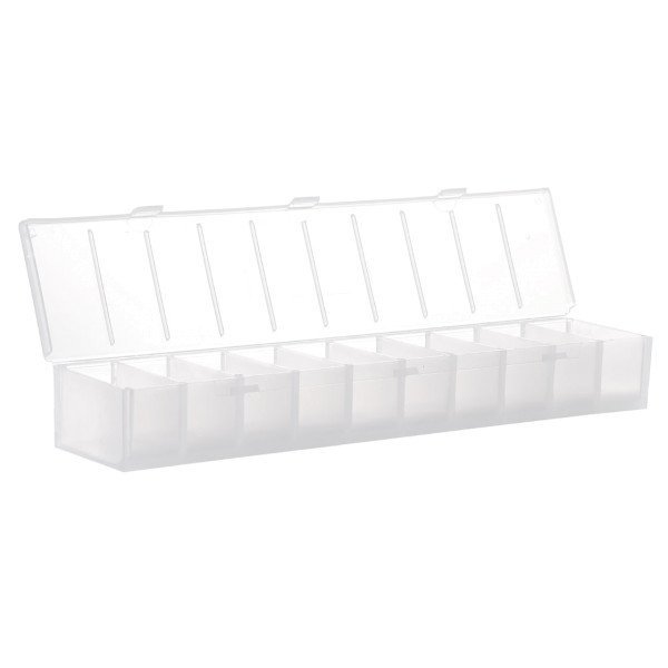 Hareline 10 Compartment Ribbed Hook Box