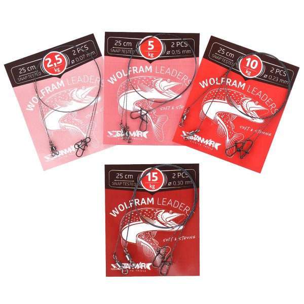 Falkfish Tungsten Leader 25 cm 2-pack Falkfish Tungsten Leader