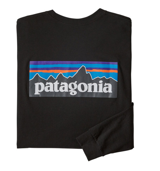 Patagonia L/S P-6 Logo Responsibili-Tee Shirt BLK