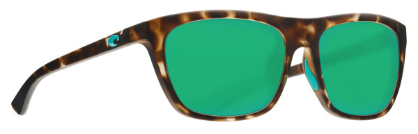 Costa Polarized Glasses Cheeca Matte Shadow Tortoise (Green Mirror 580P)