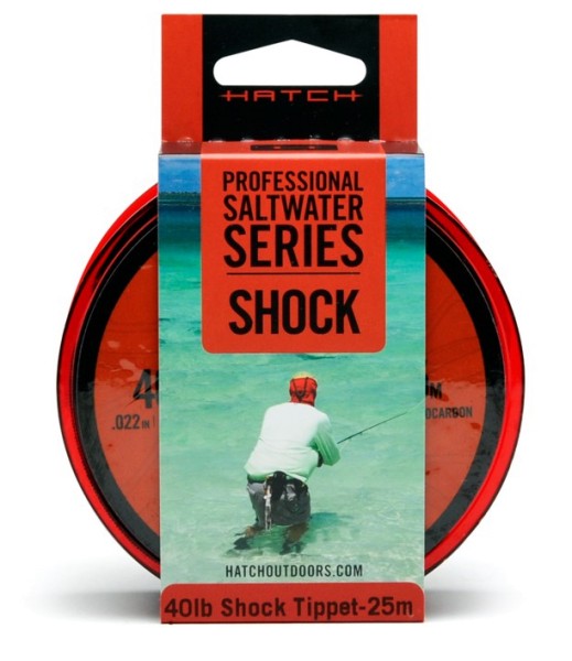 Hatch Professional Saltwater Series Fluorocarbon Shock Tippet, Leader  Materials, Fly Lines