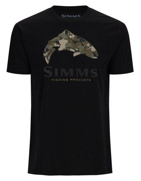 Simms Trout Regiment Camo Fill T-Shirt black