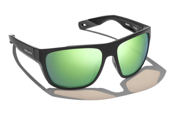 Bajio Bifocal Polarized Bifocal Glasses Las Rocas - Black Matte (Green Mirror PC)