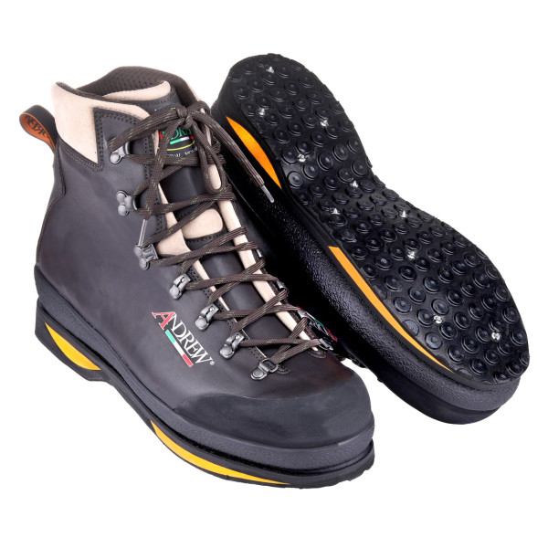 Andrew Fly Edition Vibram & Studs Wading Boot with Rubber Sole & Spikes