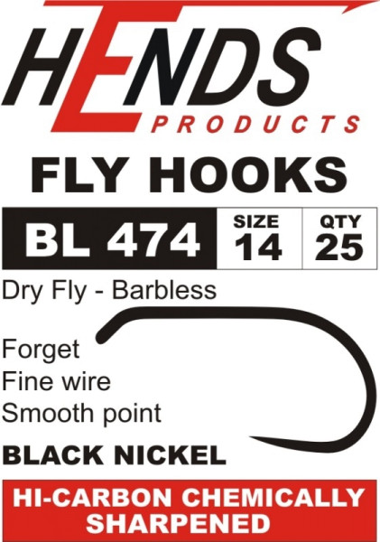 Hends BL 474 Dry Fly Sedge Hook