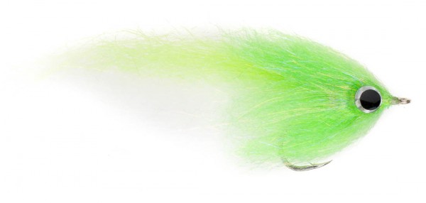 H2O Saltwater Brush Fly chartreuse