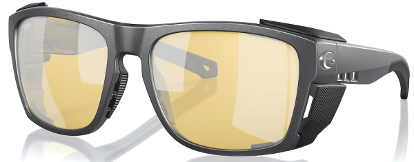 Costa Polarized Glasses King Tide 6 #XL Black (Sunrise Silver Mirror 580G)