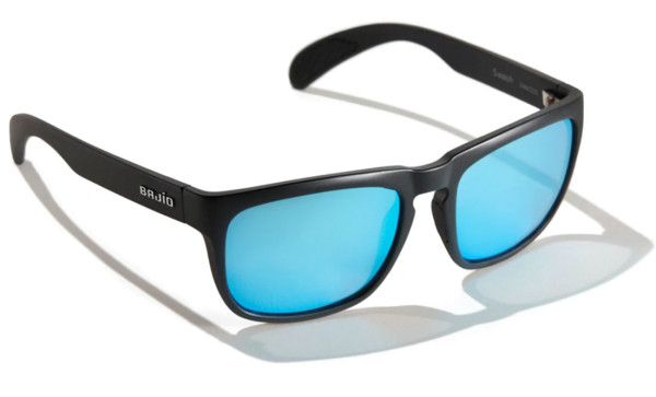Bajio Polarized Glasses Swash - Black Matte (Blue Mirror Glass)