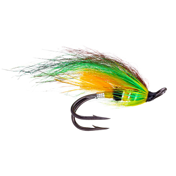 Superflies Salmon Fly - Green Highlander Black Double