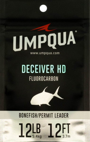 Umpqua Deceiver HD Bone-Permit 12ft Fluorocarbon Tapered Leader