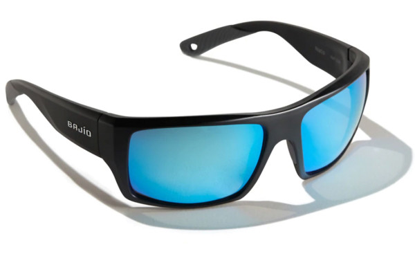 Bajio Polarized Glasses Nato - Black Matte (Blue Mirror Glass)