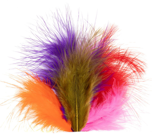 Hareline Mini Marabou, Feathers, Fly Tying Materials, Fly Tying