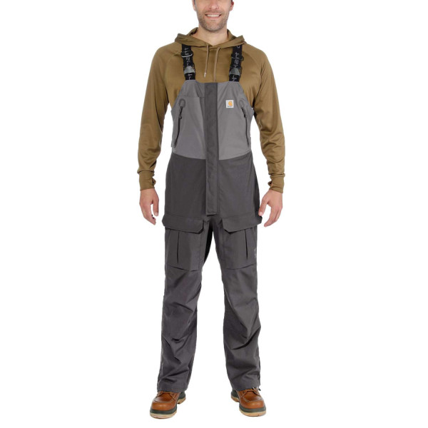 Carhartt Angler Bib Dungarees gravel/shadow