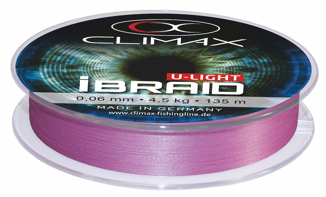 Climax iBraid U-Light fluo-purple 135 m, Braided Lines