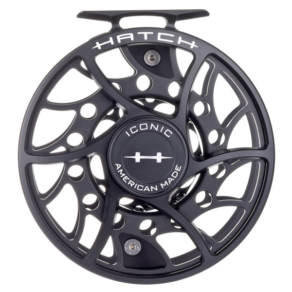 Hatch Iconic Fly Reel Mid Arbor black/silver