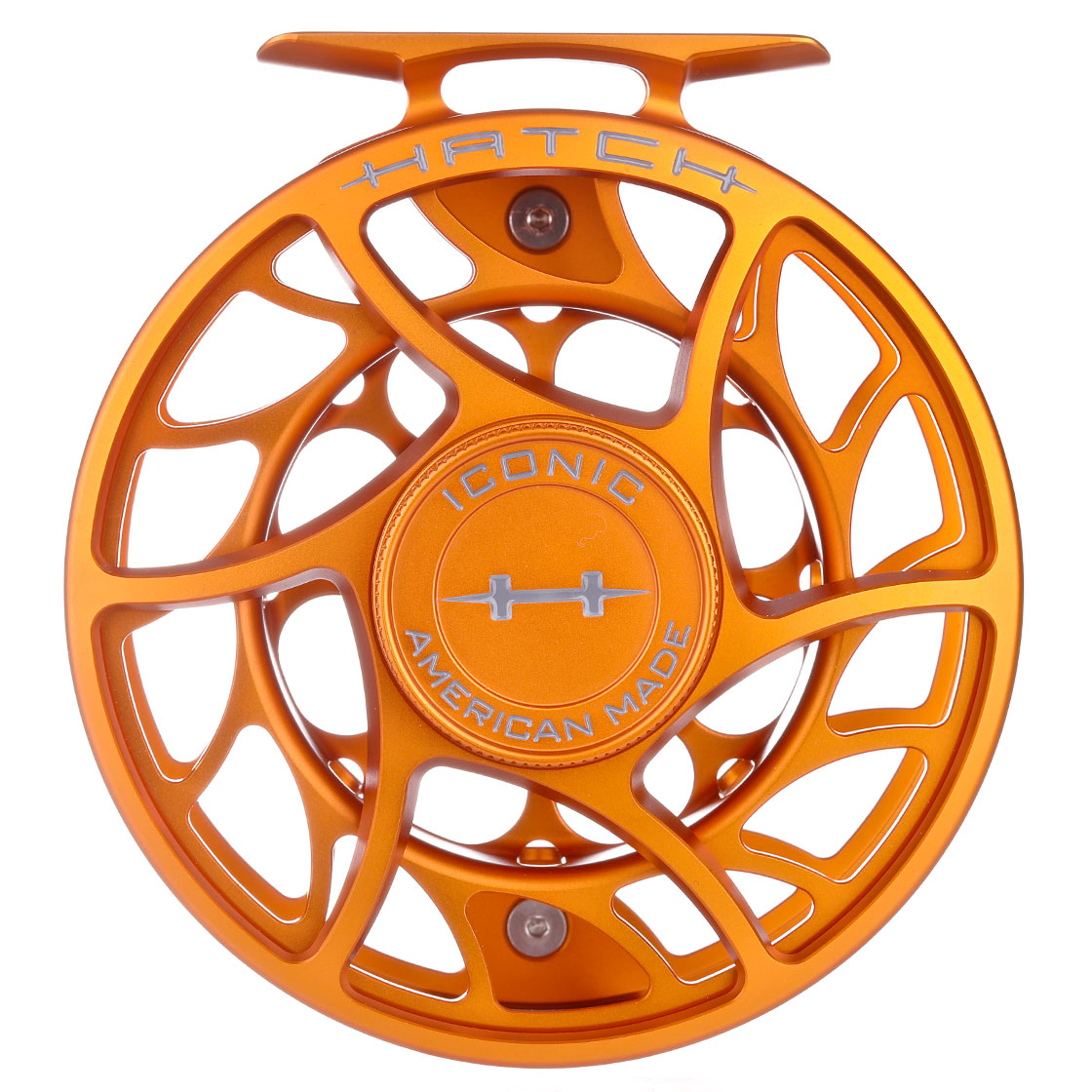 Hatch Iconic Fly Reel Fliegenrolle Large Arbor Limited Edition campfire  orange, Reels, Fly Reels