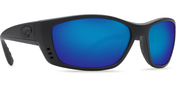 Costa Fisch Polarized Sunglasses Blackout (Blue Mirror 580G Lenses)