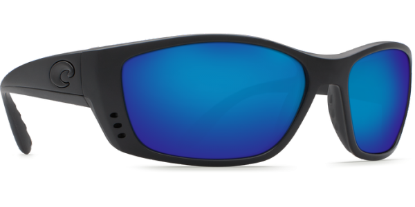 Costa Fisch Polarized Sunglasses Blackout (Blue Mirror 580G Lenses), Polarized Glasses, Glasses, Equipment