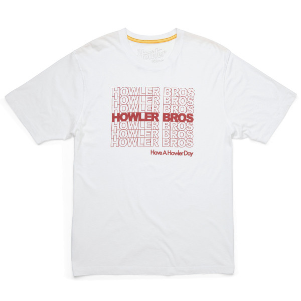 Howler Brothers Cotton T-Shirt - thanks for shopping : takeout white