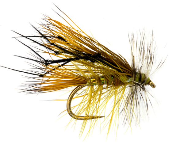 Fulling Mill Dry Fly - Jackie's Hot Head Olive Stimulator