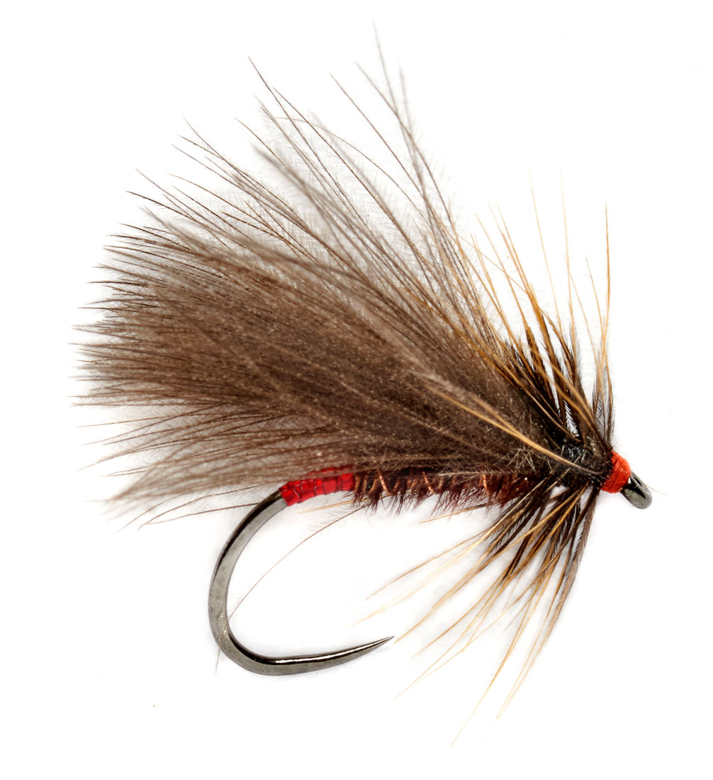 Dry Fly  Sedgehog Brown  Set of 3 hook size 18