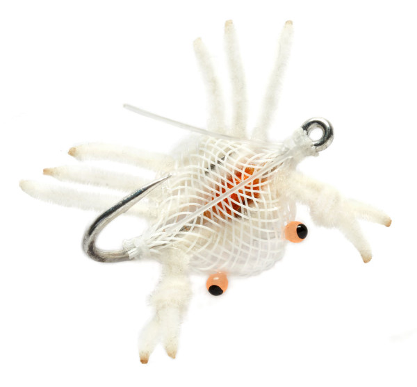 Fulling Mill Saltwater Fly - Flexo Crab Weedless white
