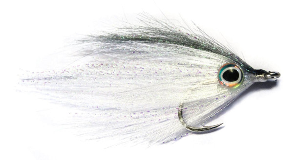 Fishient H2O Saltwater Fly - Magnetic Minnow grey & white