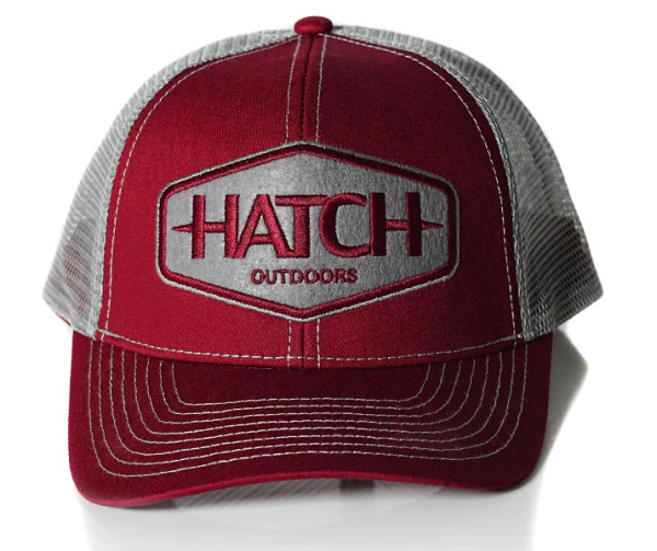 Hatch Marquee Trucker Hat maroon/grey