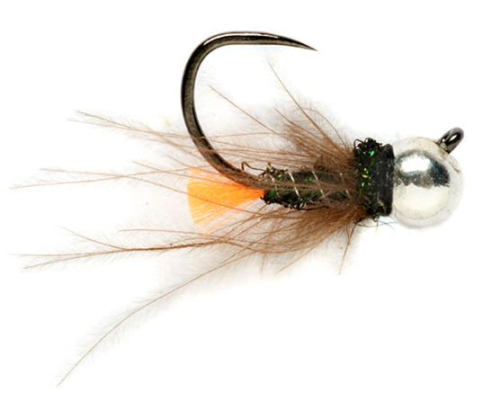 Fulling Mill Nymph - Orange Tag Silver Jig Barbless