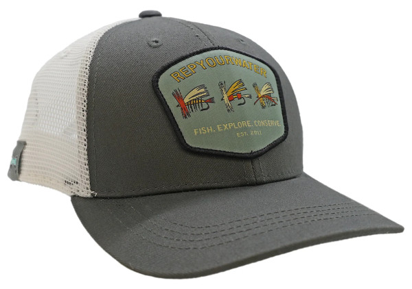 RepYourWater Retro Flies Badge Hat Cap