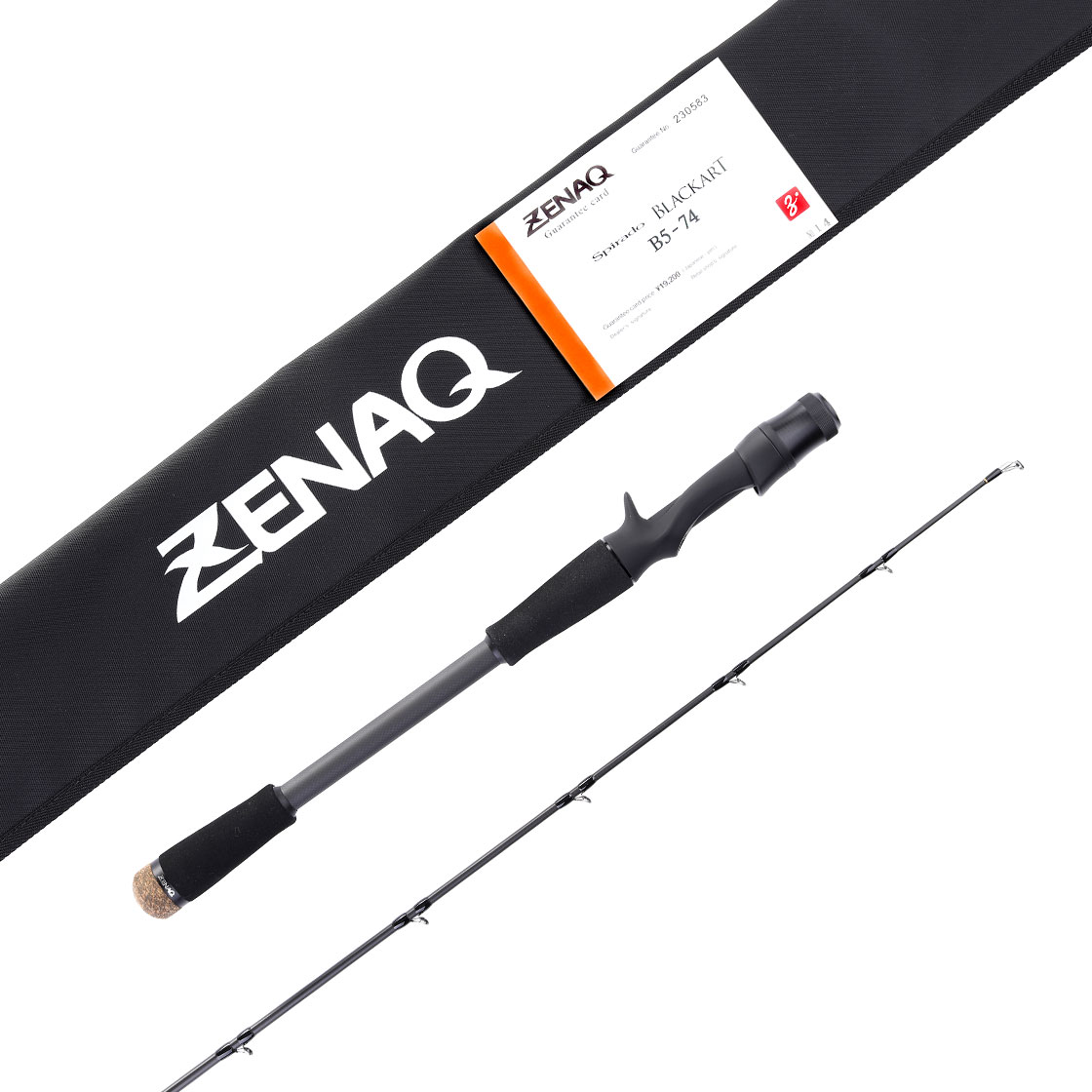 Zenaq Spirado Blackart B5-74 Baitcasting Rod 1/2 - 3 oz, Baitcasting Rods, Spinning Rods, Spin Fishing