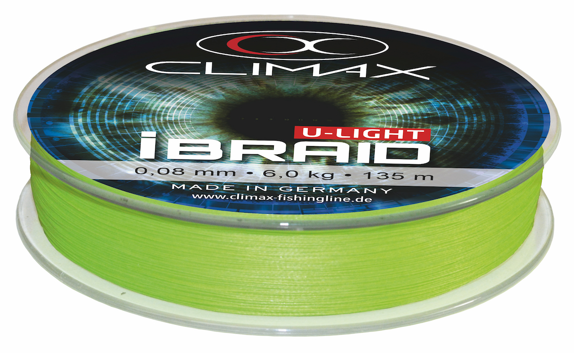 Climax iBraid U-Light chartreuse 135 m, Braided Lines