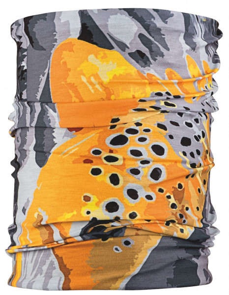 Traper neck and head scarf with sun protection 3D Brown Trout