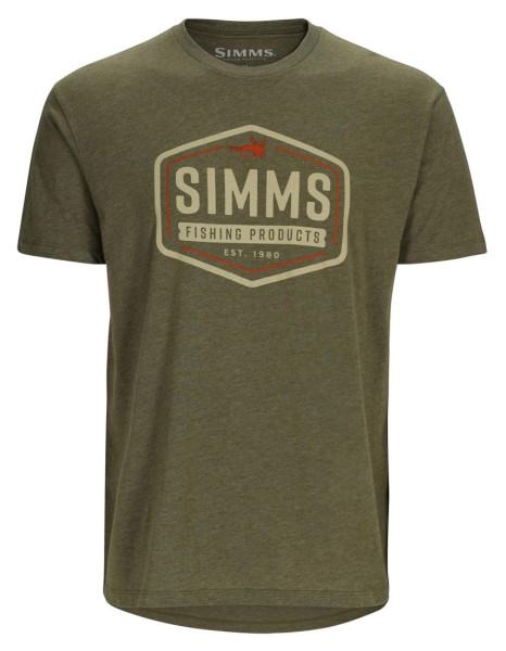 Simms Fly Patch T-Shirt military heather